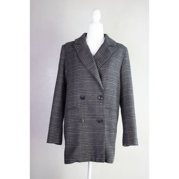 Treasure & Bond Gray Oversize Double Breasted Blazer Size S - Picture 1 of 3